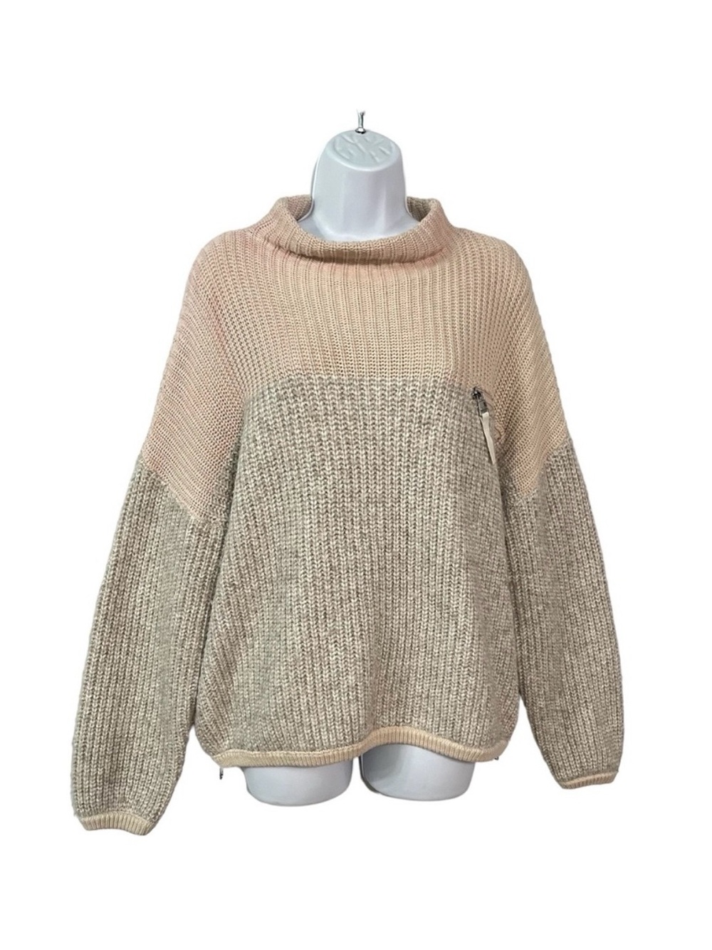 Varley Darwell Sweater- Cozy Two-Tone Knit Sweater